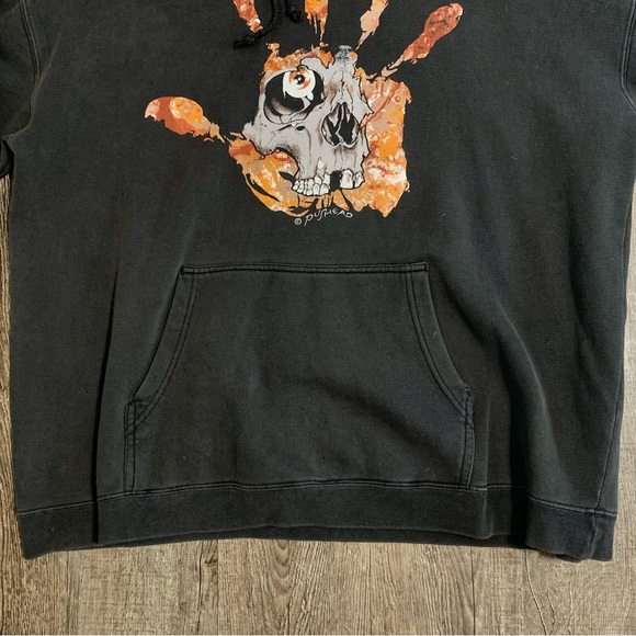 Vintage 90s Metallica PUSHEAD Washed Hoodie Size XL - Picture 2 of 8